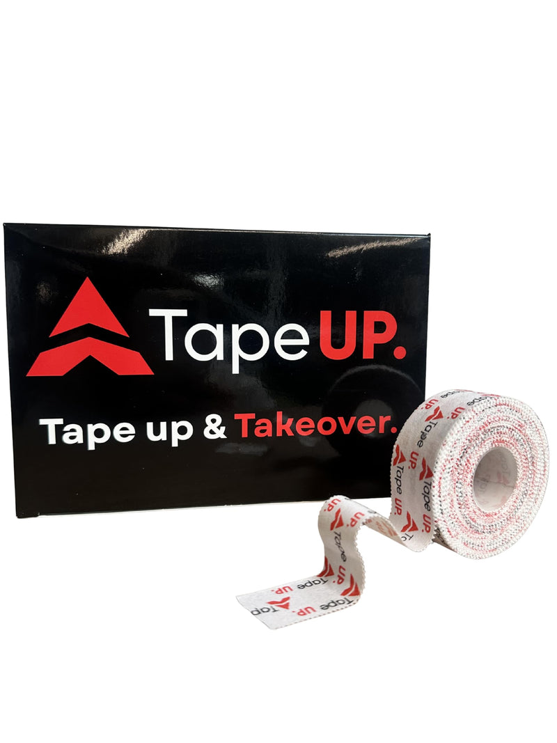 Rigid Zinc Oxide Boxing Tape 2.5cm x 13m - Box of 12 Rolls | Professional Hand Wrapping Tape | Wrist Support & Thumb Stabilisation.