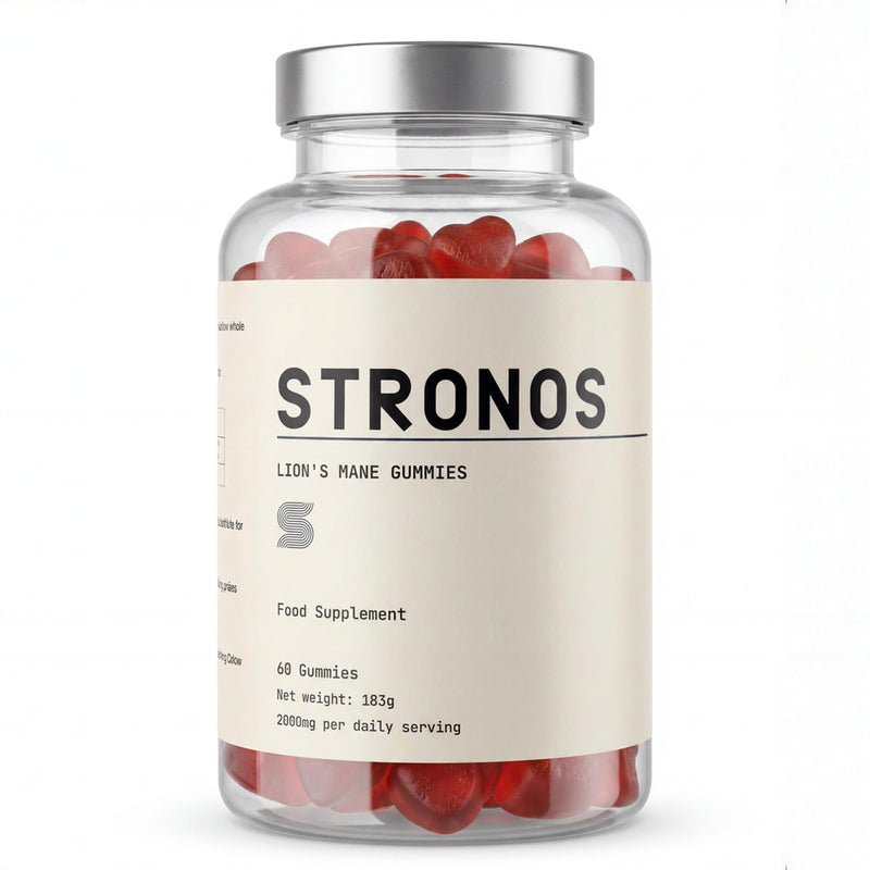 Lion's Mane Mushroom Gummies 2000mg Fruiting Body | 60 Vegan