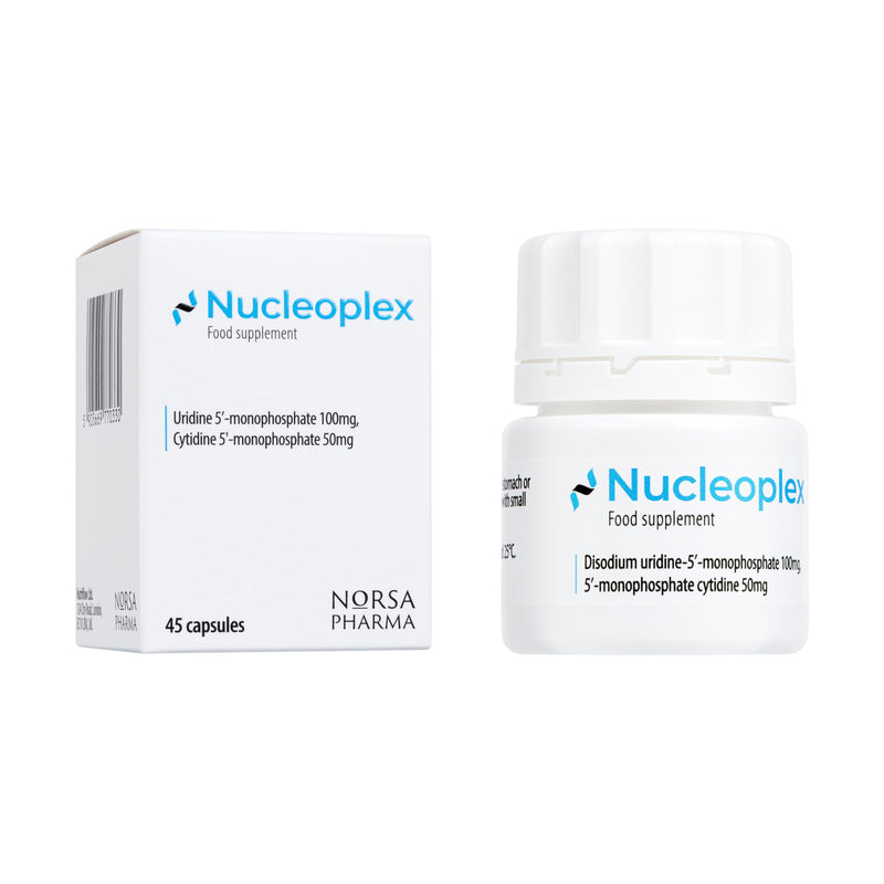 Nucleoplex Dietary Nucleotide Supplement (45 Capsules) | Uridine (UMP) & Cytidine (CMP) | Cognitive Support, Memory, Focus & Clarity, Cellular Health & DNA & RNA Support