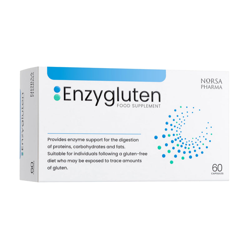 Enzygluten (60 Capsules) | Digestive Enzymes Complex with Tolerase® G | Broad Spectrum Enzymes for Proteins, Carbs & Fats | Anti Bloating Digestion Supplement | Gluten/Lactose/Dairy Free