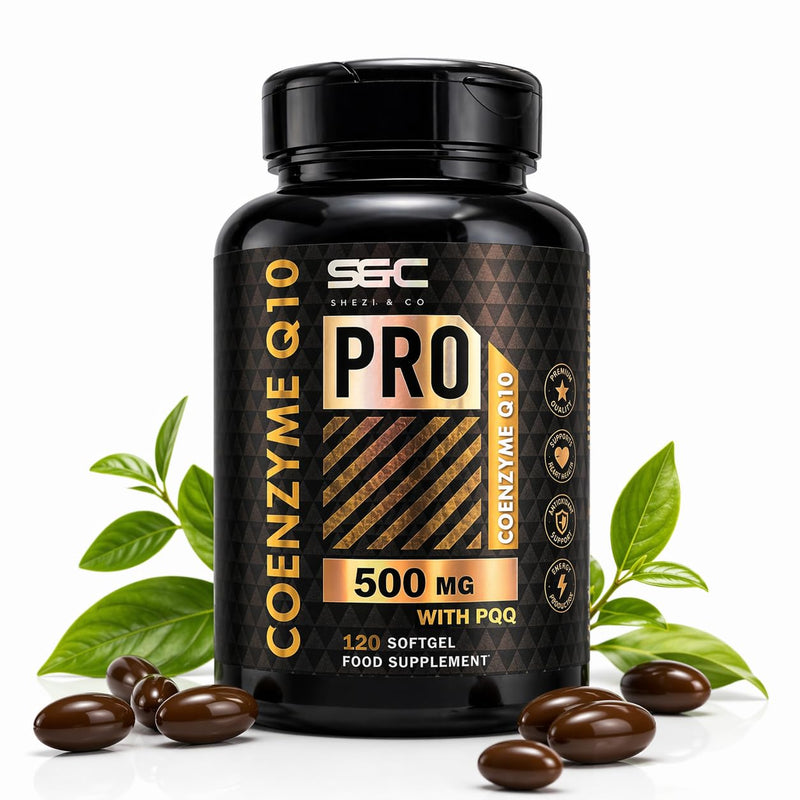 CoQ10 500mg High Strength Capsules – 300 Vegan Softgels with PQQ, Omega 3, Sunflower Lecithin & BioPerine – High Absorption Coenzyme Q10 Supplement – Energy, Heart & Cellular Support – 2 Daily