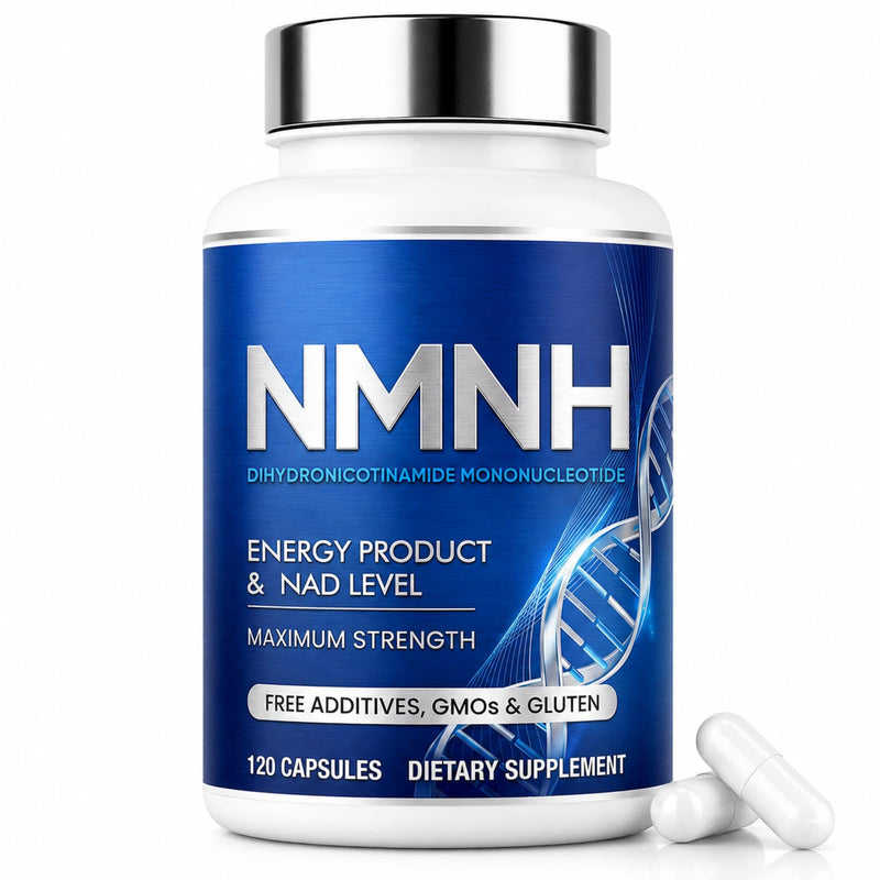 NMNH Supplement, 120 Capsules, 1000mg Ultra Strength NMNH for Cellular Energy Support and Healthy Aging, Non GMO Gluten Free, 2 Month Supply