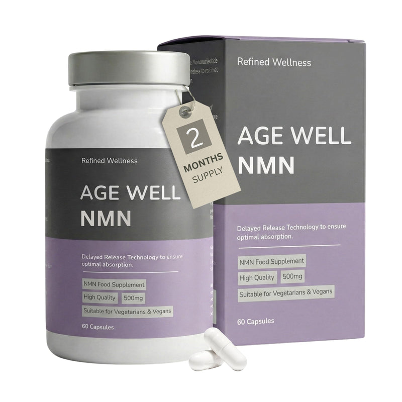 Pure NMN for NAD+ Supplement UK (2 Month Supply) | Cellular Energy & Healthy Ageing Support – 60 Capsules – Advanced Formula