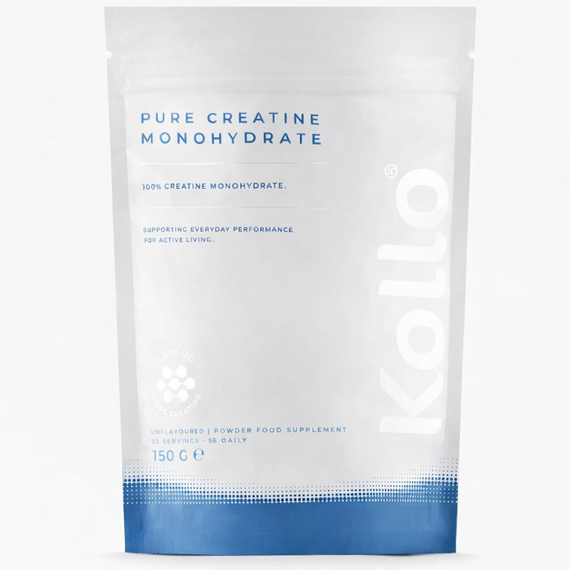 Kollo Creatine Monohydrate Powder – 150g (30 Servings) Pure Creatine Monohydrate Powder for Strength & Performance – Micronized Creatine Powder for Muscle Growth, Energy & Recovery 150 gm (Pack of 1)
