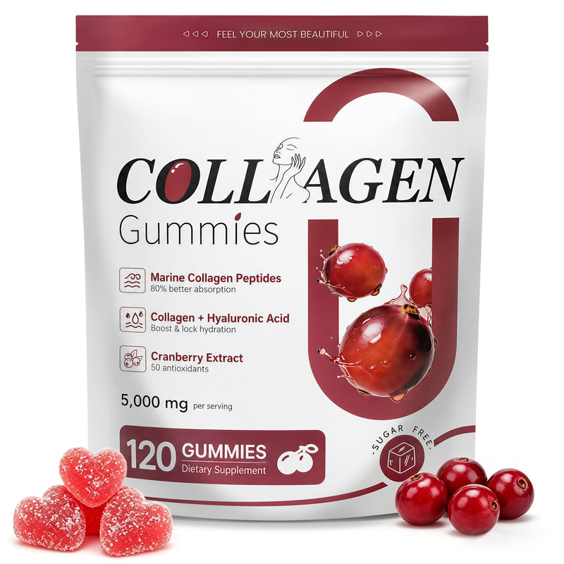 5000mg Hydrolyzed Marine Collagen -120 Count, Type I II III Collagen