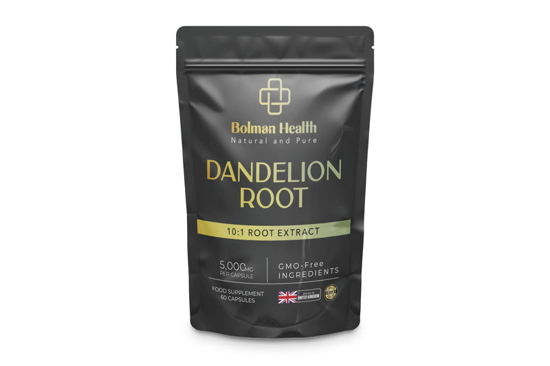 Dandelion Root Capsules | 500mg 10:1 Extract (Equivalent to 5000mg Root) | Taraxacum officinale | Supports Digestion & Liver Function | 60 Vegan Capsules | Non-GMO | Gluten-Free
