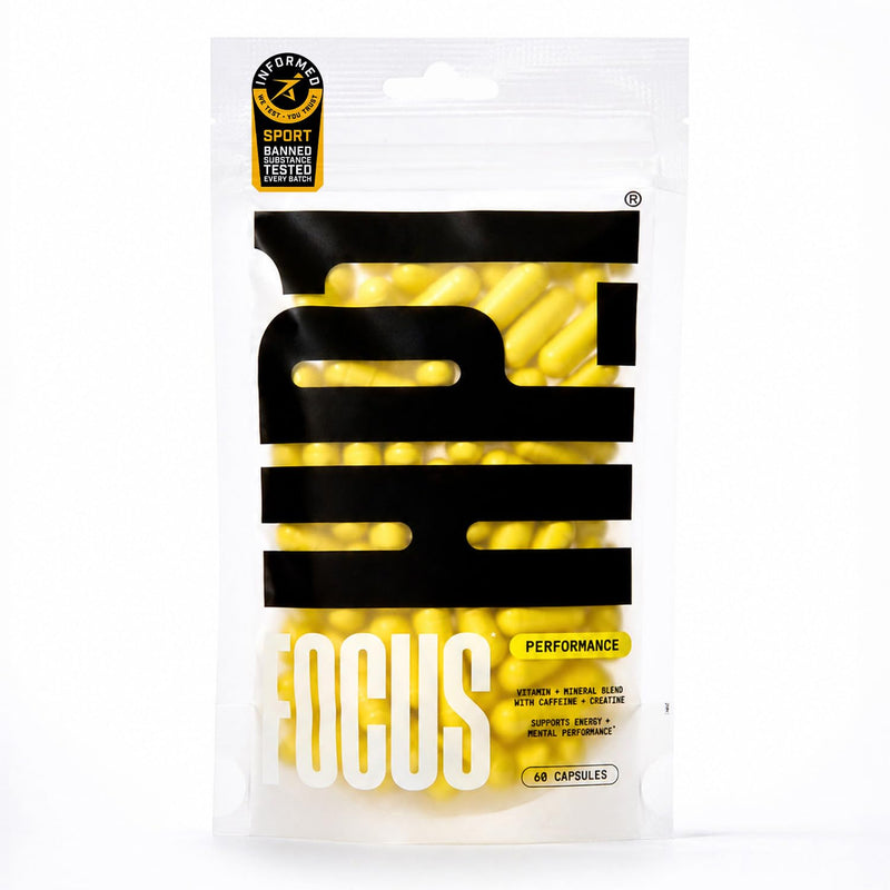 HP-1 Focus Supplement 30-Day Supply (60 Capsules) | Vegan Nootropics Brain Supplements Containing Creatine, Caffeine, L Theanine | Supports Mental Clarity & Focus Without Crashing
