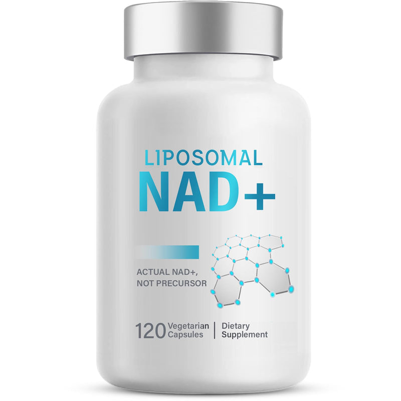 Liposomal NAD+ Supplement, 120 Count True NAD+ for Cellular Vitality & Energy Metabolism 1 Count (Pack of 120)