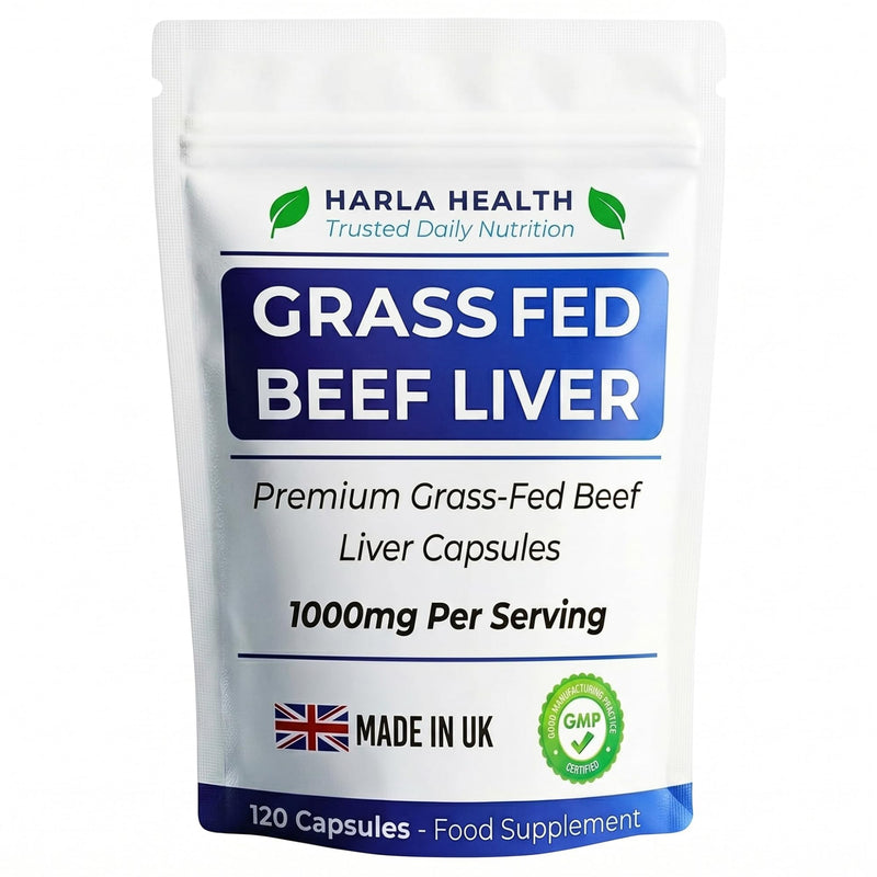 Grass Fed Beef Liver Capsules 1000mg per Serving | Freeze Dried Bovine Liver Supplement | High Strength Iron, B12 & Vitamin A | Supports Energy, Immunity & Vitality | 120 Capsules 120 count (Pack of 1)