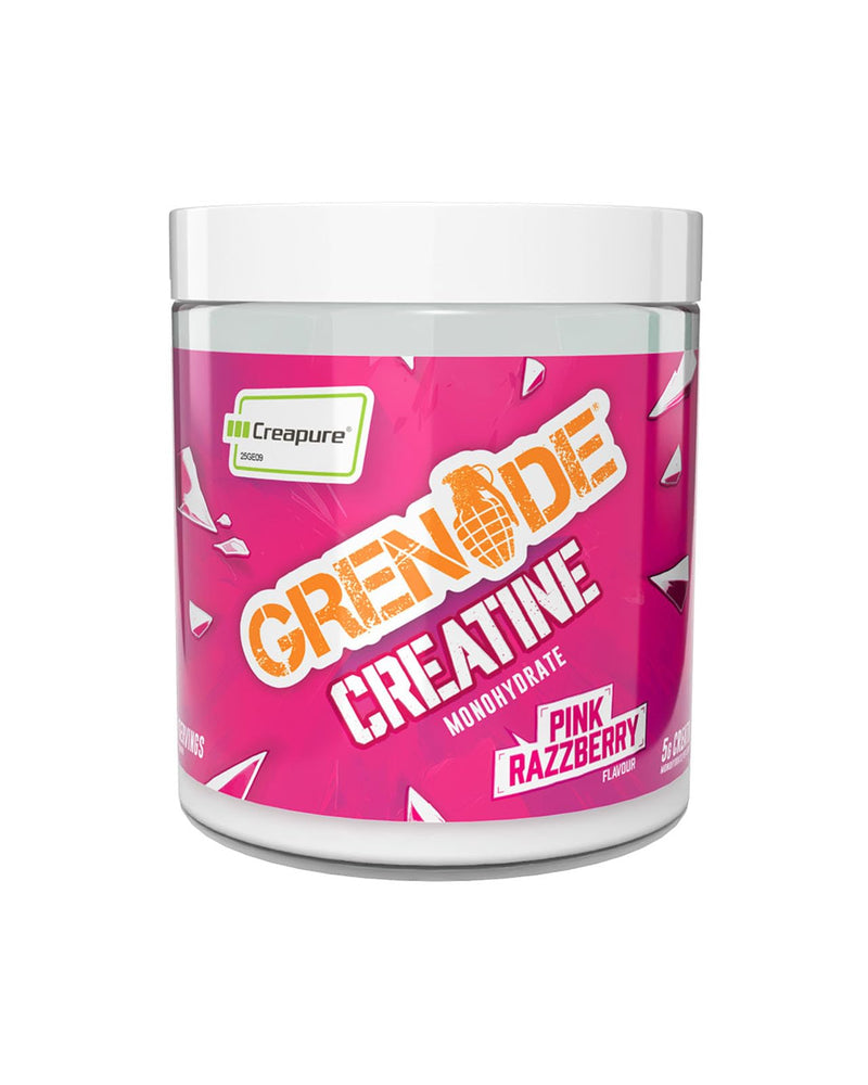 Grenade Creatine Monohydrate Powder, Pink Razzberry Flavoured Creatine Supplement, 5 g per Serving, 41 Servings, 300 g (Pack of 1) - Vegan & Vegetarian Friendly