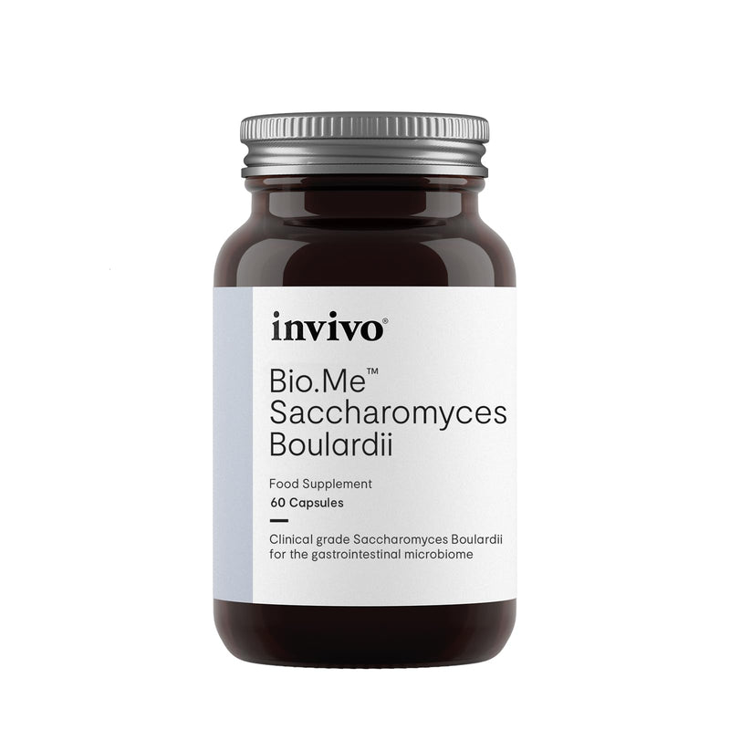 Invivo Bio.Me Saccharomyces Boulardii Probiotics Supplement, Targeted Gut Microbiome Support Probiotic, Clinically Informed Probiotics for Women and Men Digestive Health