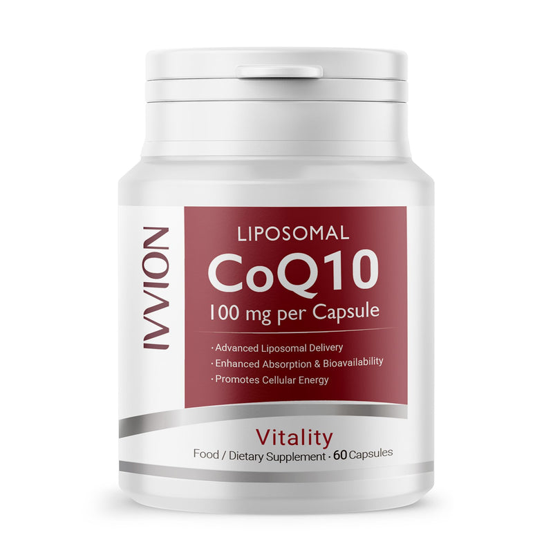 Liposomal CoQ10 100mg – Advanced Liposomal Delivery for Enhanced Absorption, Supports Cellular Energy & Heart Health, Vegan Non-GMO Coenzyme Q10, 60 Capsules (1 Per Day)