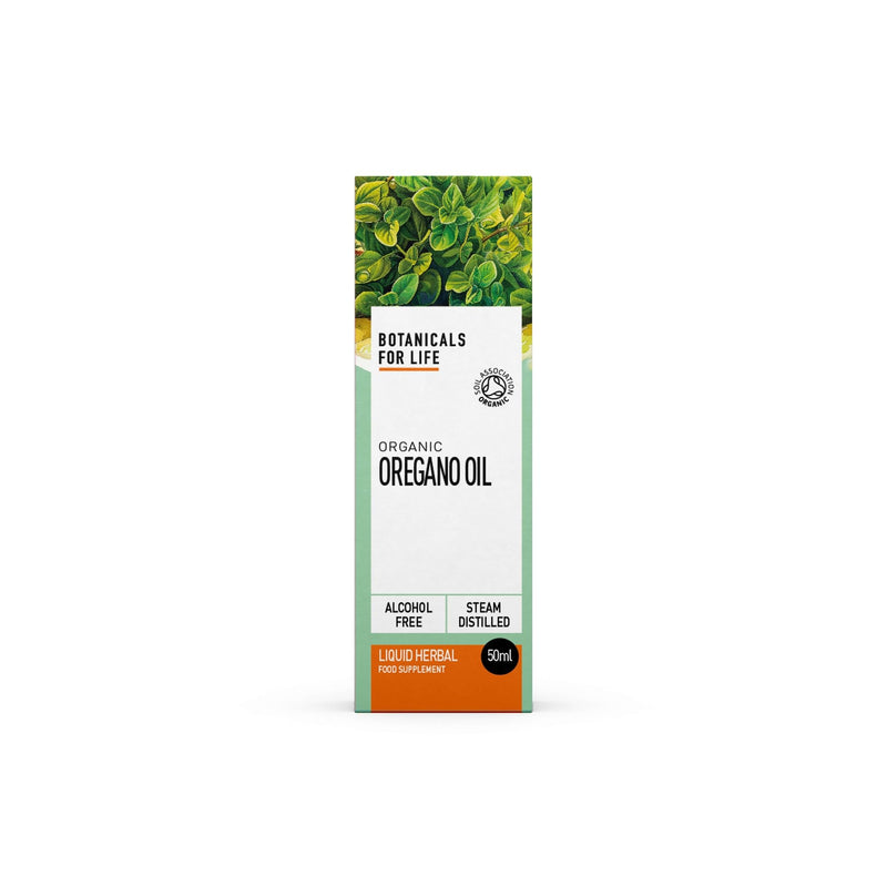 Botanicals for Life Organic Oregano Oil, 50ml, Digestive Health Support, Anti-Microbial, Anti-inflammatory, 250mg Oregano Essential Oil Blend, Cold Pressed Extra Virgin Olive Oil