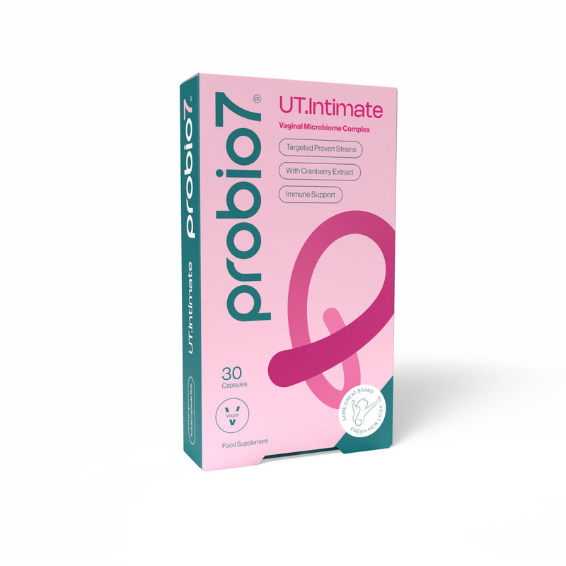 Probio7 Probiotics UT.Intimate - Daily Vaginal Probiotics Supplement | 10 Billion Friendly Bacteria with 3 Live Strains | Lactobacillus Rhamnosus, Gasseri & Crispatus with Vitamin C & E | 30 Capsules