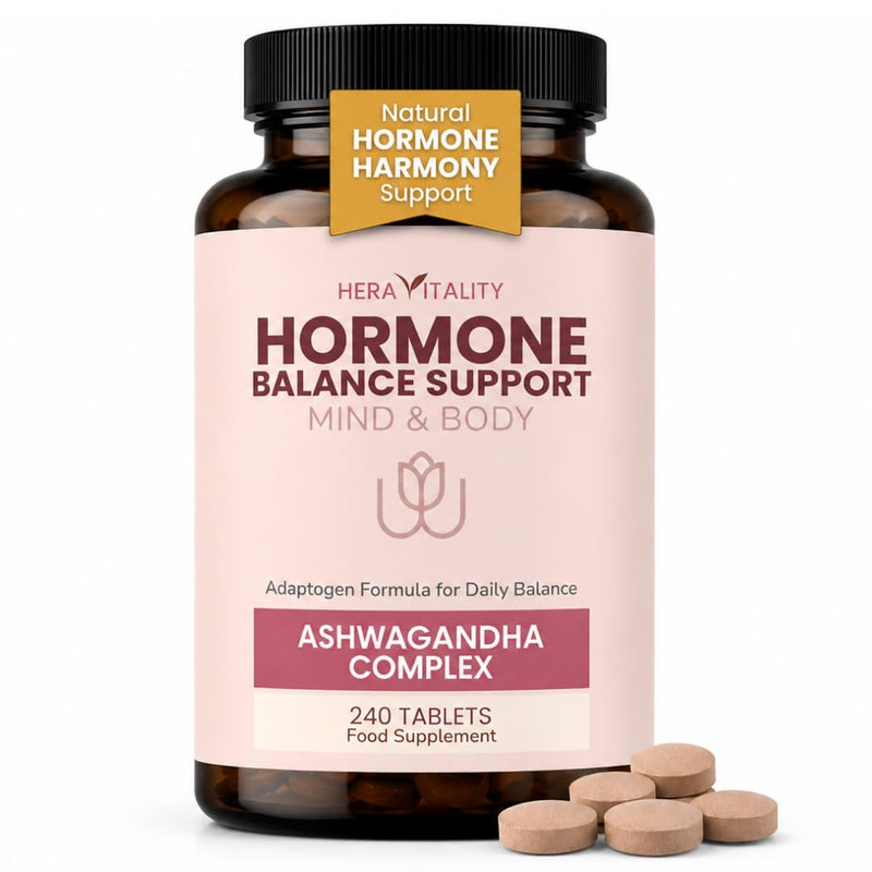 Hormone Balance Ashwagandha Mind & Body 1000mg – Adaptogen Support for Stress, Calm Energy, Sleep, Mood & Focus (240, Hormone Balance) 240 count (Pack of 1)