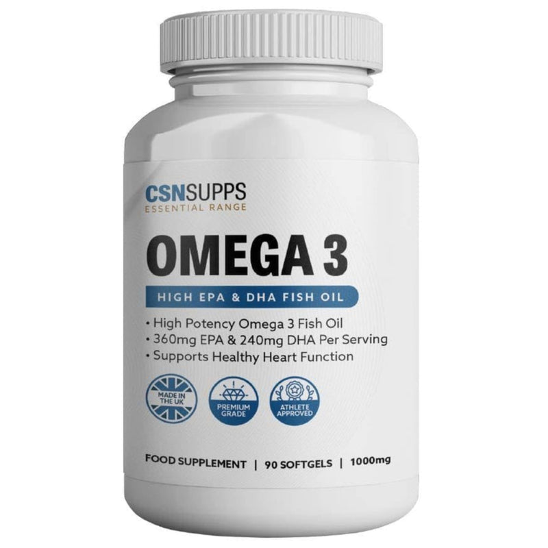 Omega 3 1000mg Fish Oil 360mg EPA & 240mg DHA x90 Softgels