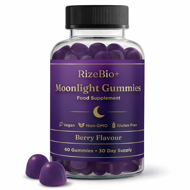 Bedtime Gummies for Adults - L- Theanine, Magnesium, Valerian Root & Passion Flower - Supports Relaxation & Sleep Support - Vegan - 60 Gummies (30 Servings)