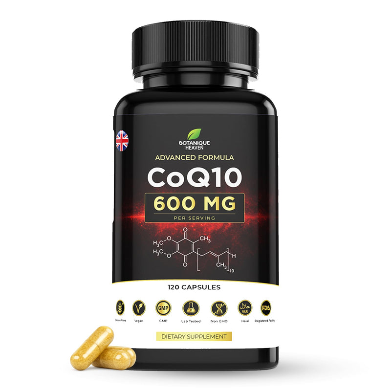 CoQ10 600mg Per Capsule – High Potency Coenzyme Q10 (Ubiquinone) – 120 Vegan Capsules – One Per Day – Clean Formula – Non-GMO & Gluten Free Supplement