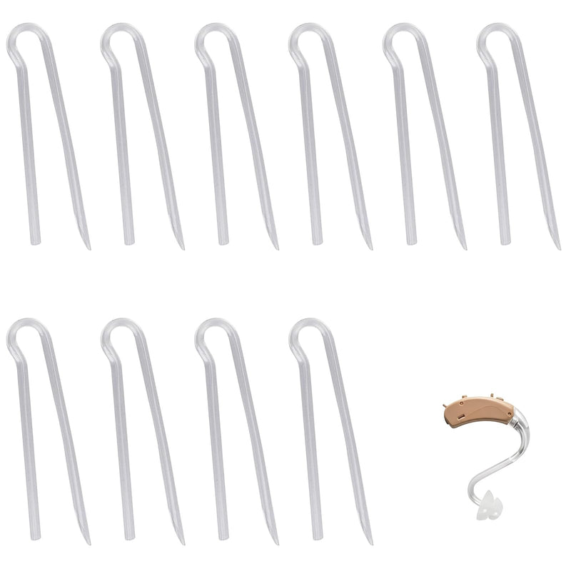 GVSS 10 x Transparent Replacement Tubes for Hearing Aids 3.6 x 2 mm, Flexible for Hearing Amplifiers, Clear Sound Transmission, Compatible with Most Models