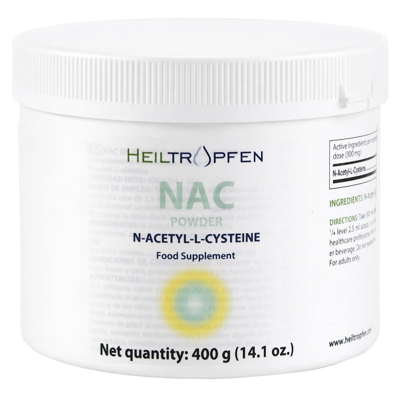 NAC (N-Acetyl-L-Cysteine) Powder 400g | 100% Pure Powder | Unflavored | Single Ingredient | Capsule-Free | Food Supplement