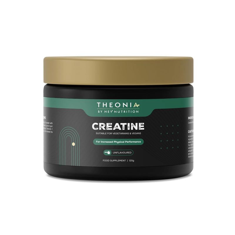 Theonia Creatine Monohydrate Powder - 30 Servings - 100% Pure Creatine | Unflavoured - Vegan - Supports Strength, Power & Muscle Recovery