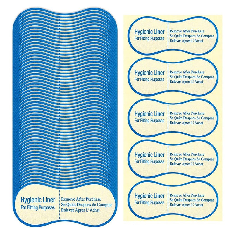 500 Pcs Adhesive Protective Hygiene Try on Stickers Hygienic Liner Bulk for Swimwear -Underwear