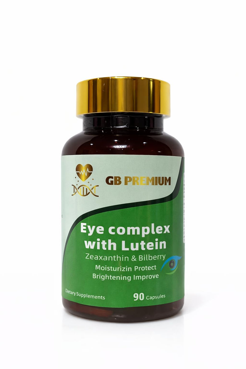 Eye Complex with Lutein, Zeaxanthin & Bilberry Extract, Eye Health Supplement, Vision Support Capsules with Vitamin A, B12 & Zinc, 90 Capsules