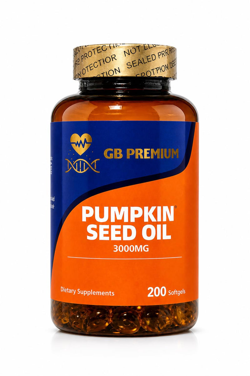 Pumpkin Seed Oil 3000mg, Cold Pressed Pumpkin Seed Oil Softgels, Omega 6 & 9 with Linoleic and Oleic Acid, Dietary Supplement, 200 Softgels