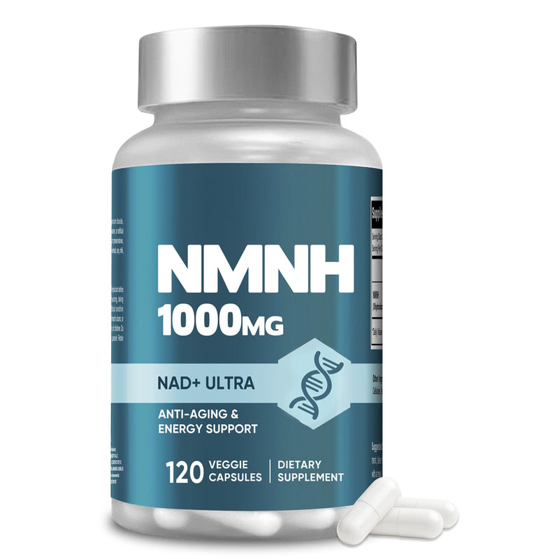 NMNH Capsules, Ultra Strength NMNH Supplement for Healthy Cellular, Aging, Energy & Healthy Aging, Non-GMO, Gluten-Free, 120 Count (Pack of 1) 120 count (Pack of 1)