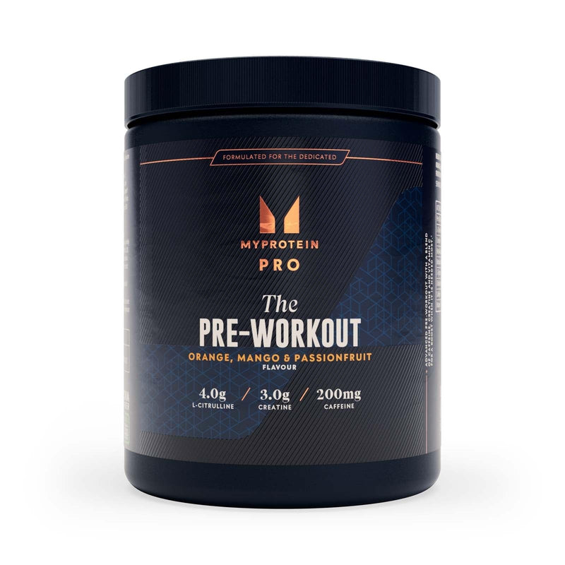 Myprotein THE Pre-Workout Powder | Advanced Pre Workout with 200mg Caffeine, Creatine & Nootropics | Boosts Energy, Focus, Endurance & Performance (30 Servings, Orange Mango Passionfruit) 30 Servings