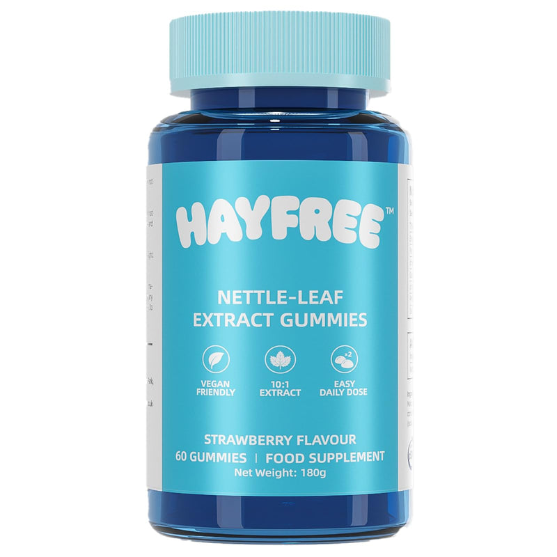 Hayfever Relief Gummies | UK's First Nettle Hay Fever Gummy | 10:1 Nettle Leaf Extract | Non-Drowsy, Vegan, Gluten-Free | Strawberry Flavour | 60 Gummies | 30 Day Supply