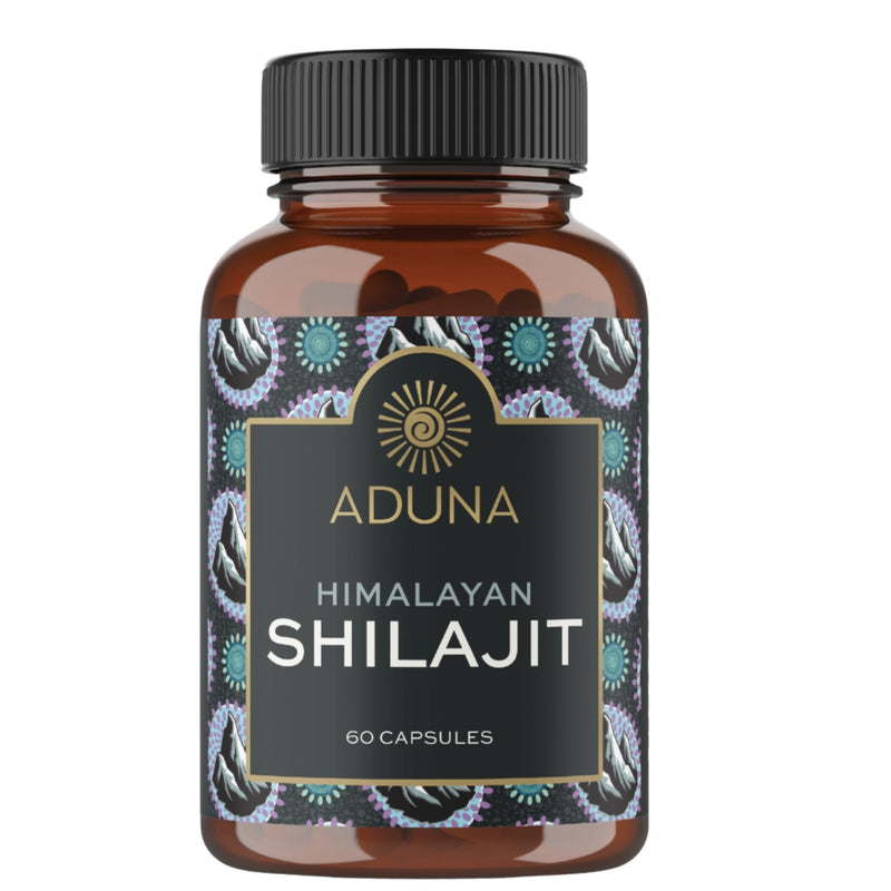 Aduna Himalayan Shilajit Capsules 500mg | 80% Fulvic Acid Pure Shilajit Extract | Energy, Vitality, Cognitive & Sexual Function Support | Natural Ayurvedic Supplement | 60 Vegan Capsules (60 Days)