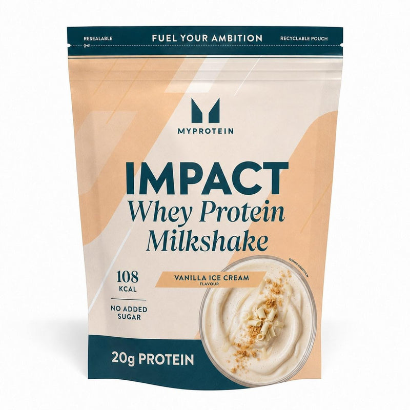 Myprotein Impact Whey Protein Milkshake - Vanilla Ice Cream | 15 Servings | Creamy Dessert-Style Gym Shake | 20g+ Protein Per Serving | Rich, Smooth & Indulgent Taste | Low Fat & Easy Mixing