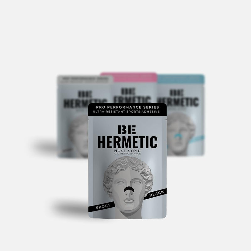 Hermetic Performance Nasal Strips - Pack of 4 Colours, Sports Nasal Strips, Improves Breathing and Performance