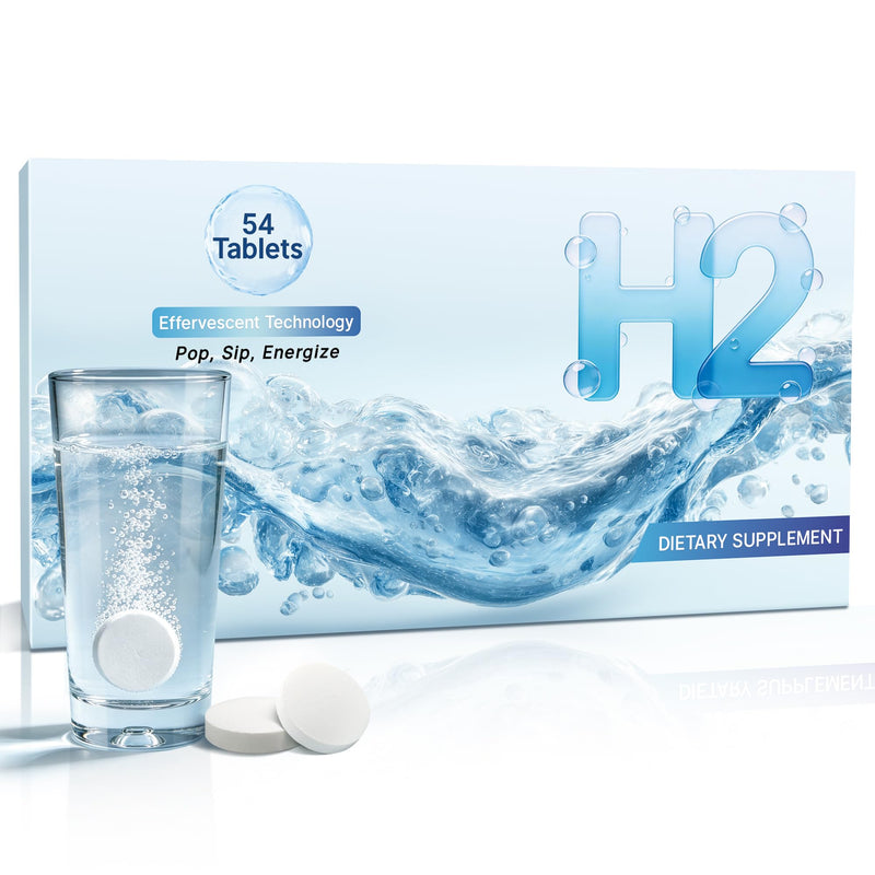 H2 Water Tablets for Energy, Metabolism & Daily Hydration - 54 Count