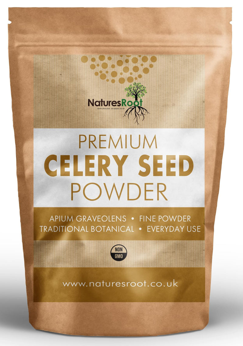Nature’s Root Celery Seed Powder 125g – Fine Ground Celery Seed – Traditional Botanical Powder – Easy Mix Herbal Powder for Everyday Use 125 g (Pack of 1)