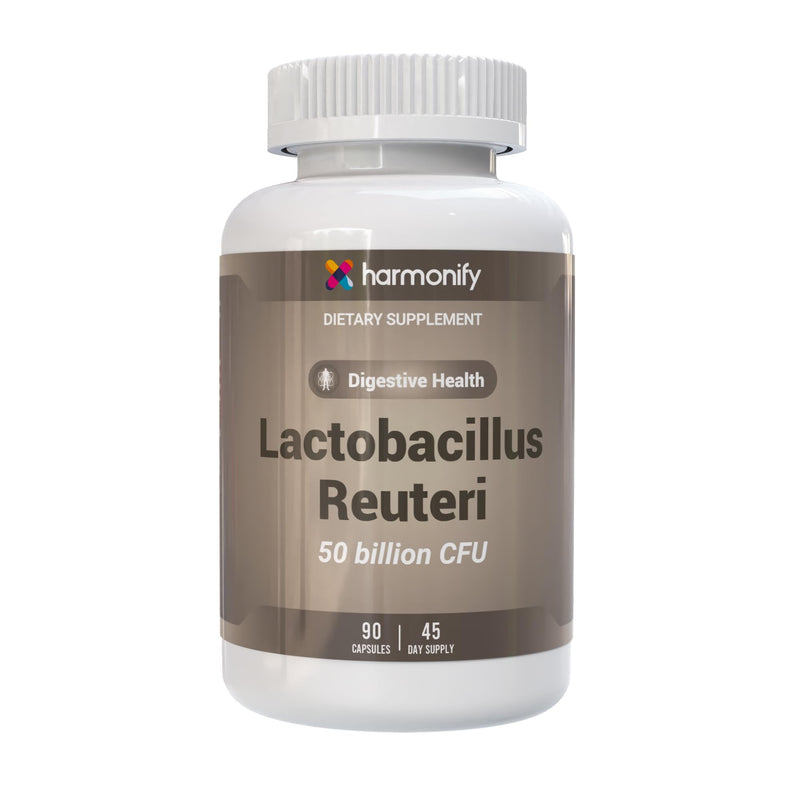 Lactobacillus Reuteri 50 Billion CFU – High Strength Probiotic Supplement – 90 Vegetarian Capsules | Gut, Digestive & Immune Support | Vegan, Non-GMO | 45 Day Supply