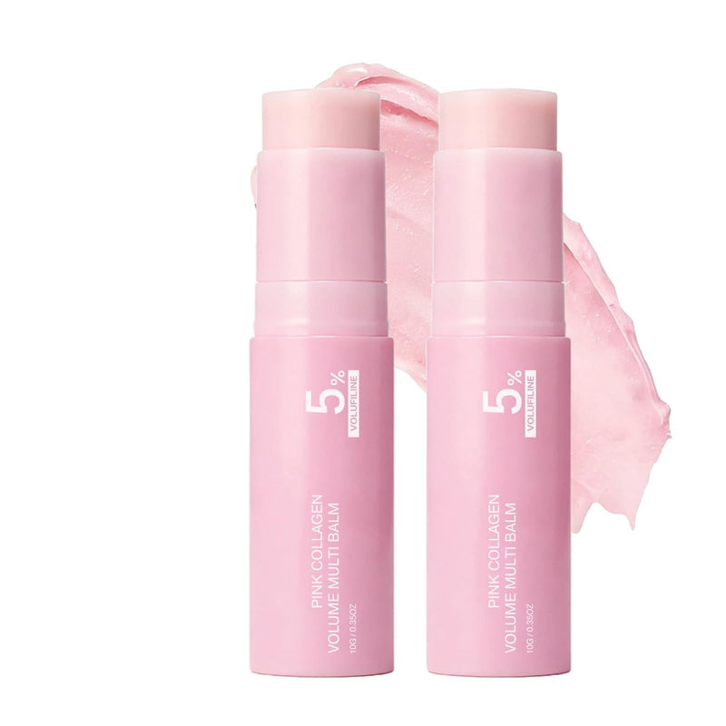 2Pcs Collagen Stick Collagen Stick for Face,Smooths Fine Lines and Wrinkles, Deeply Moisturizes and Nourishes the Skin, Gentle Formula for Face, Eye & Lip,10 G