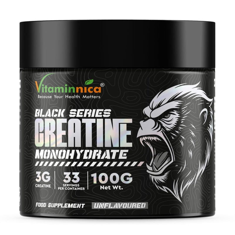 Vitaminnica Creatine Monohydrate Powder- 33 Servings Unflavoured | Strength, Muscle Growth, Performance, Endurance and Energy Recovery