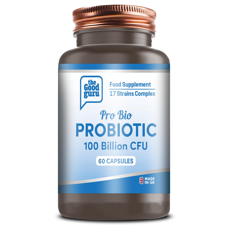Probiotic 100 Billion CFU Capsules Supplement – 24 Strains Live Cultures Formula – Vegan & Gluten Free Daily Supplement – 60 Capsules
