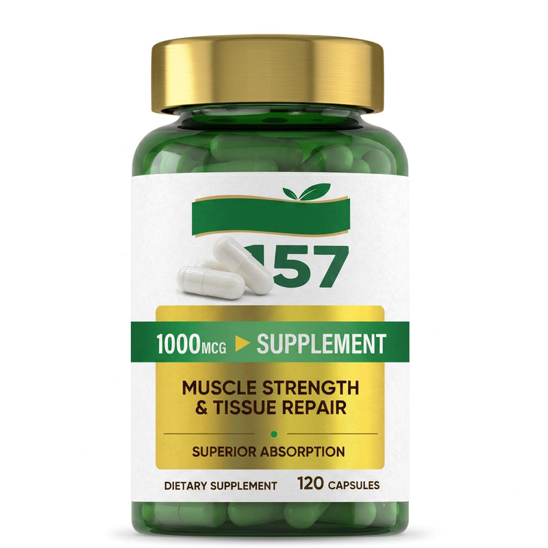 Muscle Support for Men & Women 120 Capsules, Vitamin Complex, Non-GMO, Gluten-Free