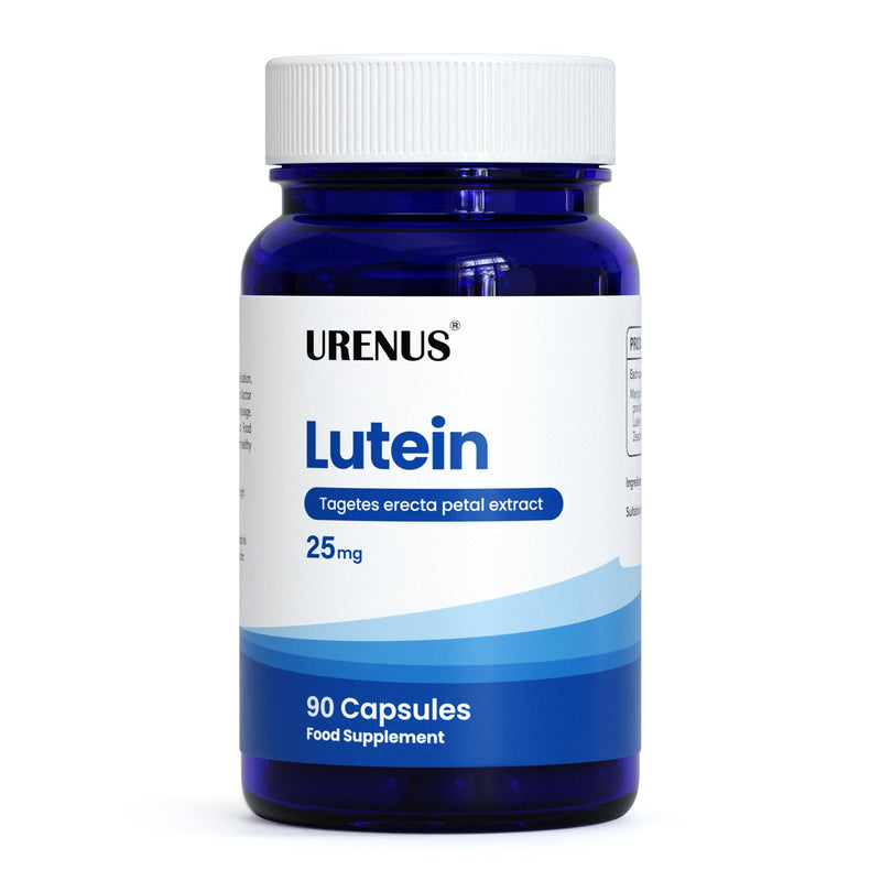 URENUS Lutein 25mg and Zeaxanthin 1.5mg Eye Wellness Supplement, Marigold Extract, Daily Visual Support, Vegan Capsules, 90 Capsules