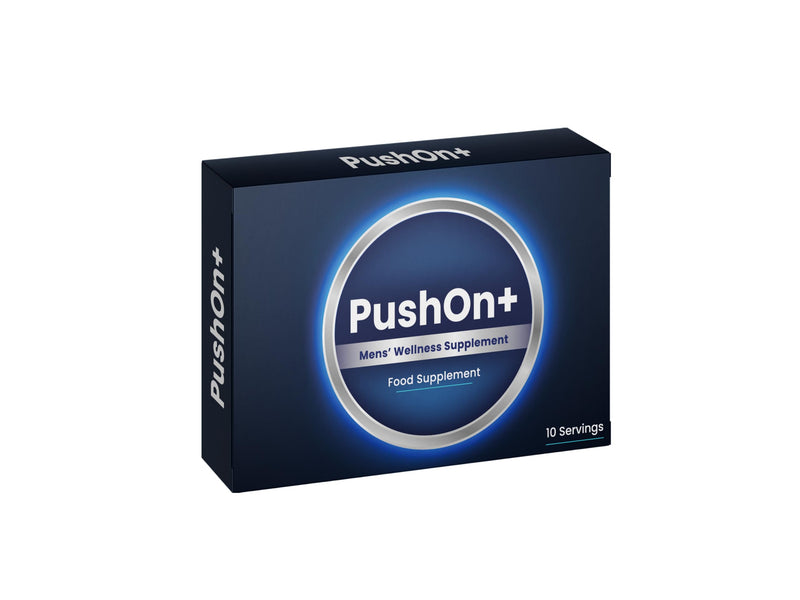 PushOn+ Men’s Wellness Supplement | Ginseng | Food Supplement | Herbal Formula | 10 Servings | Manufactured in the UK
