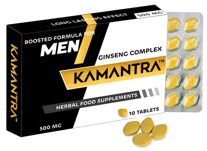 Ginseng UK 500mg - Mantra to Enhance Your Performance - Extra Strength Performance Enhancing Pills, Stamina Endurance Booster Supplement Pills for Men - 10 Booster Tablets