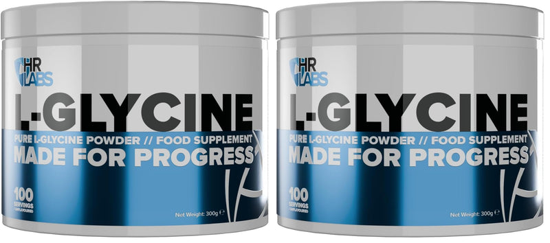 Pure L-Glycine Powder, Amino Acid, Easy Mix 100 Servings 300g Unflavoured (Pack of 2) 300g (Pack of 2)