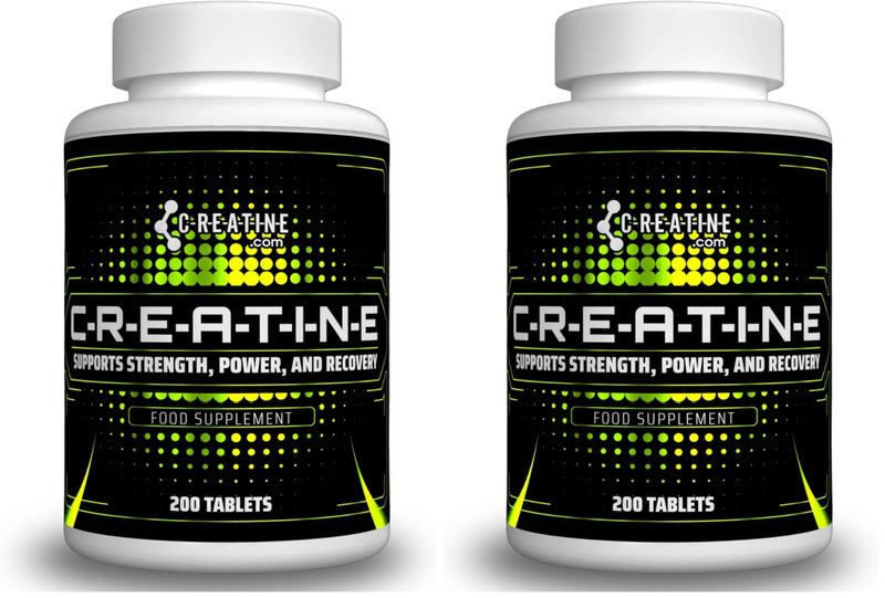 Creatine Tablets 3500mg – 200 Tablets | High Strength Muscle & Strength Support | Pure Creatine Monohydrate Supplement | Pre/Post Workout | Vegan-Friendly | Made in UK (Pack of 2) 200 count (Pack of 2)
