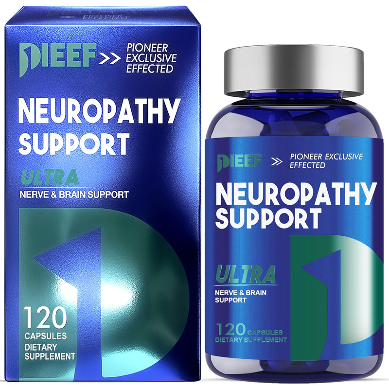 Nerve Savior for Neuropathy, 120 Capsules with 600mg Alpha Lipoic Acid & Benfotiamine, Daily Formula for Nerve Health in Hands, Fingers, Feet and Toes