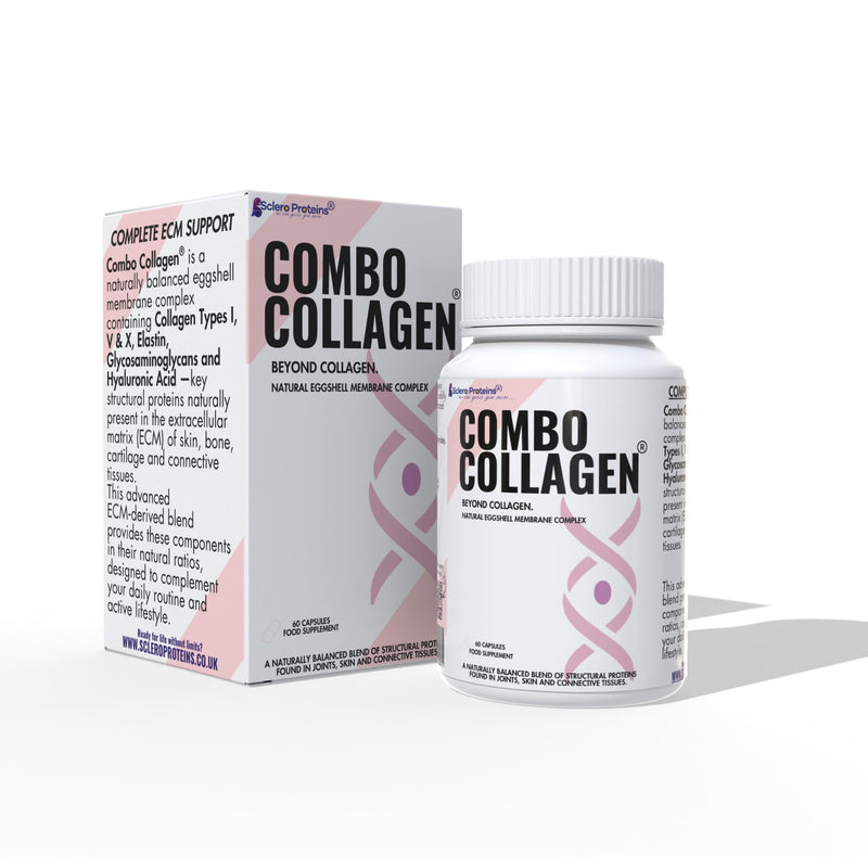 Combo Collagen® Premium Eggshell Membrane Collagen Capsules – Beauty from Within – Collagen Types I, V & X with Elastin & Glycosaminoglycans (GAGs) – 60 Capsules