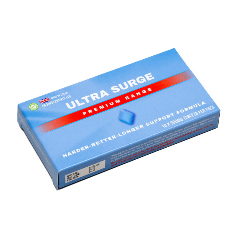 Ultra Surge 10x 500mg Tables | 100% Natural Alternative! | High Strength Korean Red Ginseng and Maca Root for Surge, Stamina and libido Support
