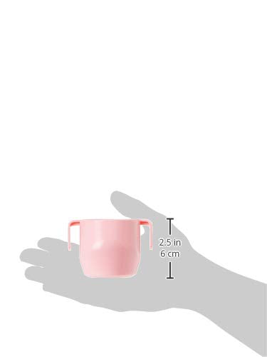 [Australia] - Doidy Cup - Training Sippy Cups for Toddlers & Babies - Unique Slanted Design Two Handles Baby Beaker - Great Weaning Cup for Milk, Water & Juice - Use from 3-6 Months to Toddler (Baby Pink) Baby Pink 